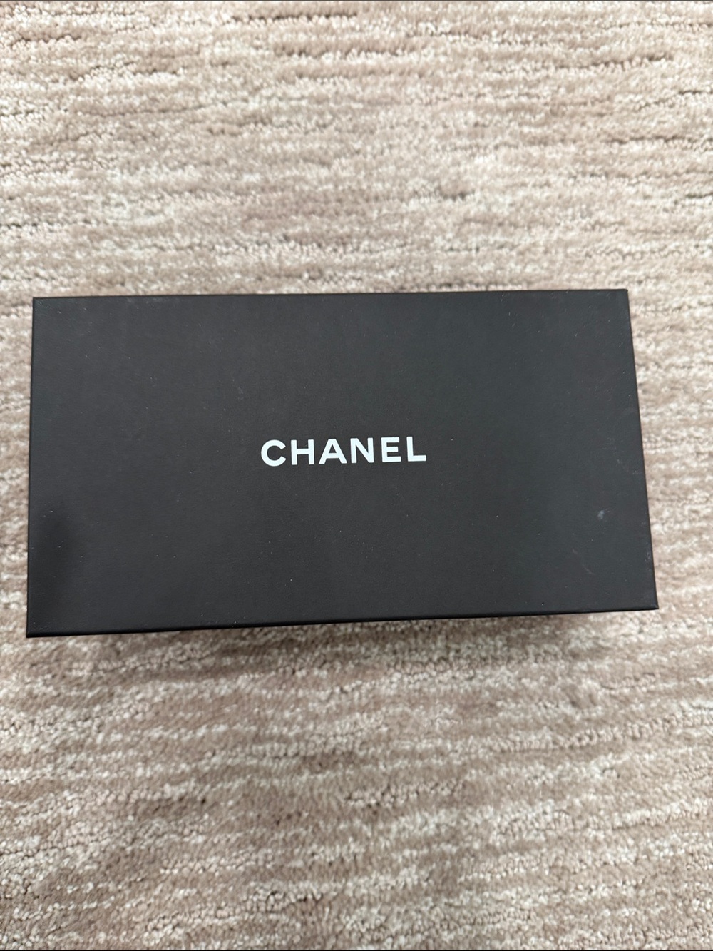 CHANEL Black Sunglasses Box with White Logo